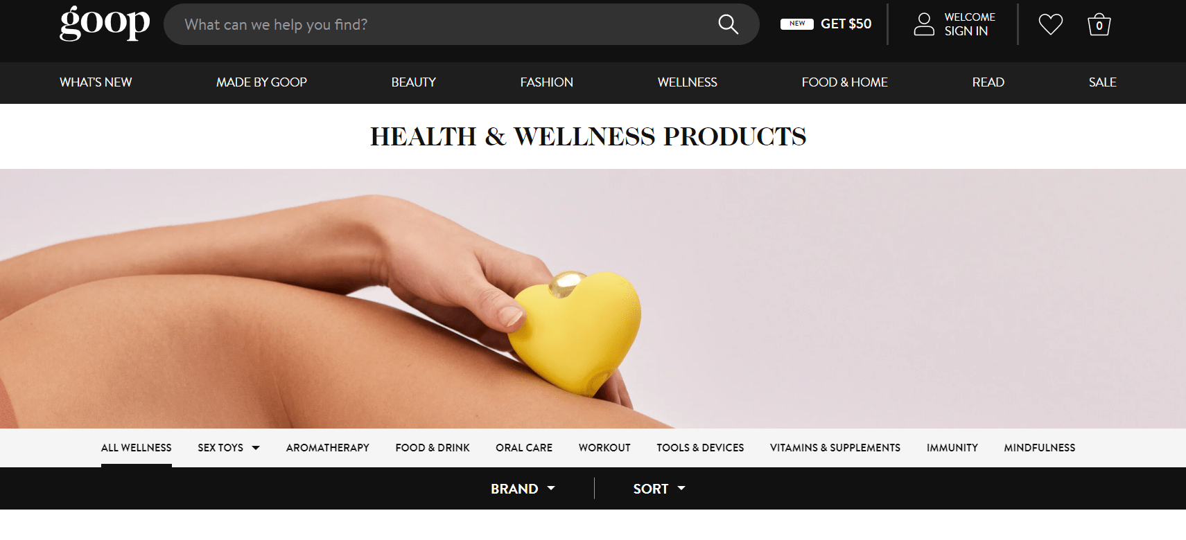 Goop - sexual wellness seller