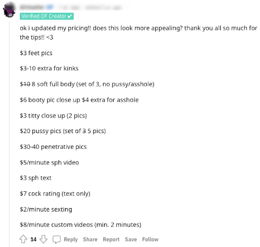 How much money can you make by selling booty pics
