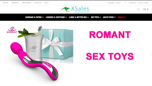 XSales homepage screenshot