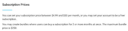 Subscriptions Price to know how much can you make on onlyfans