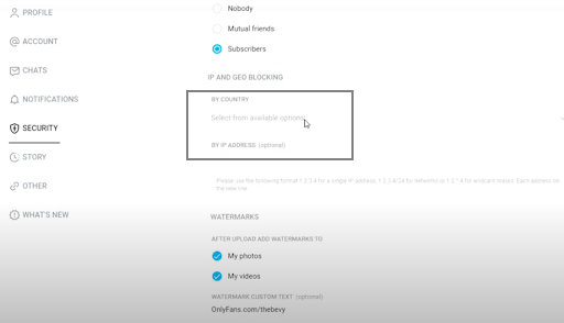 Geo-Blocking Feature on OnlyFans to promote onlyFans page secretly 