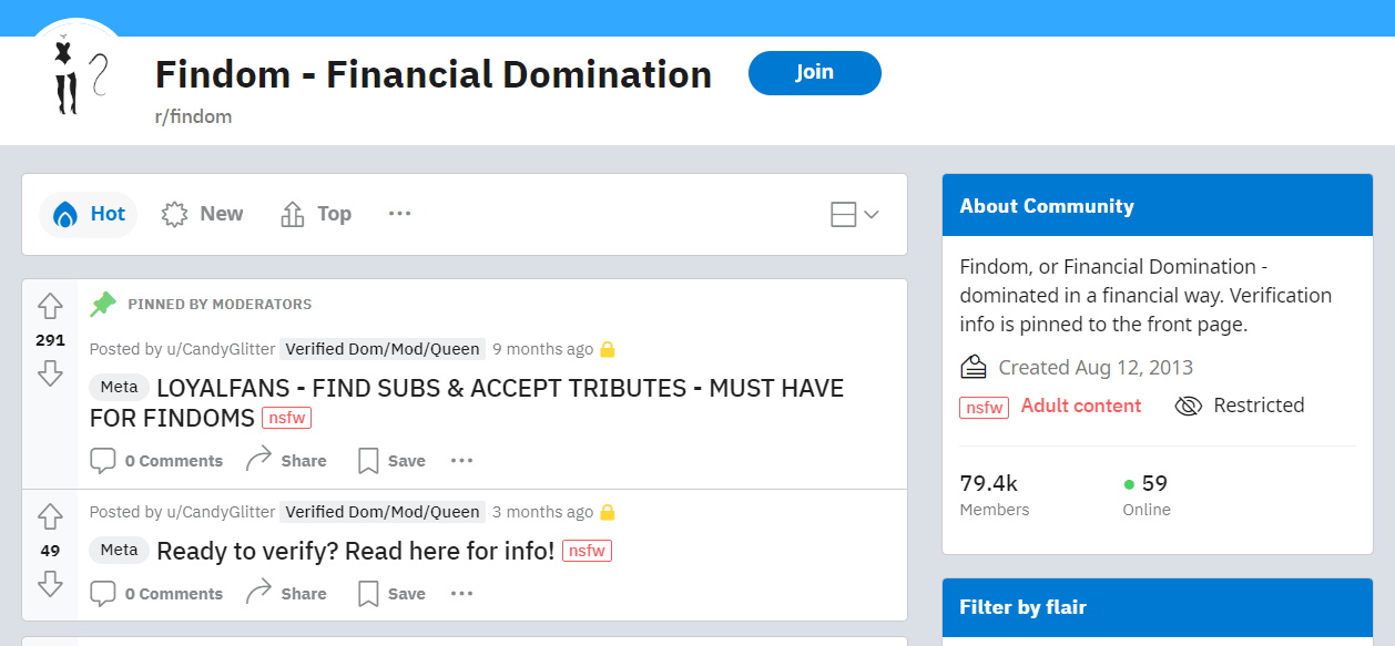 findom community reddit fot Promotion