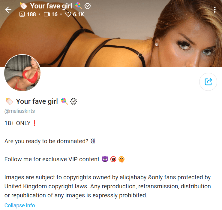 findom model onlyfans profile