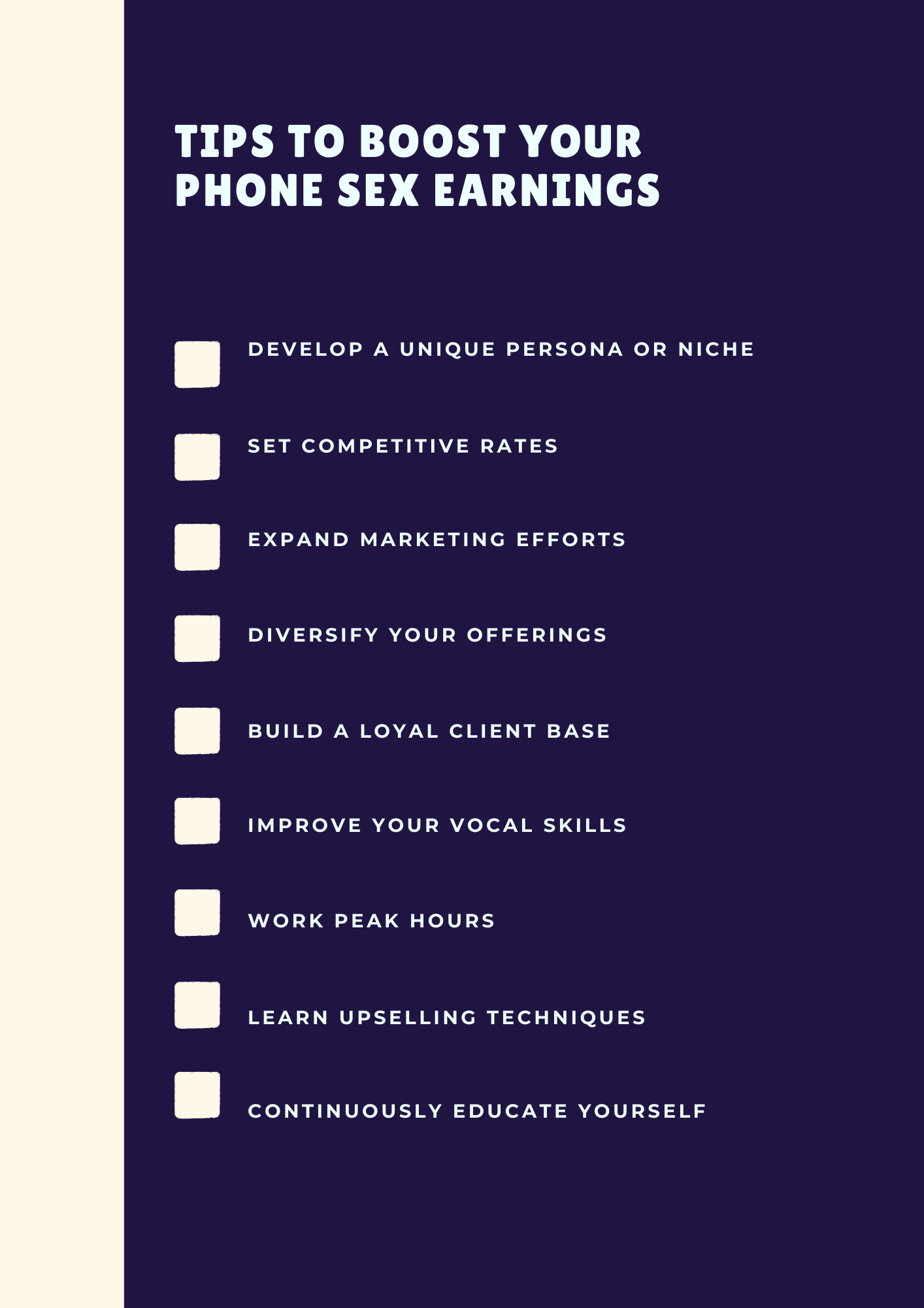 Tips to Boost Your Phone Sex Earnings