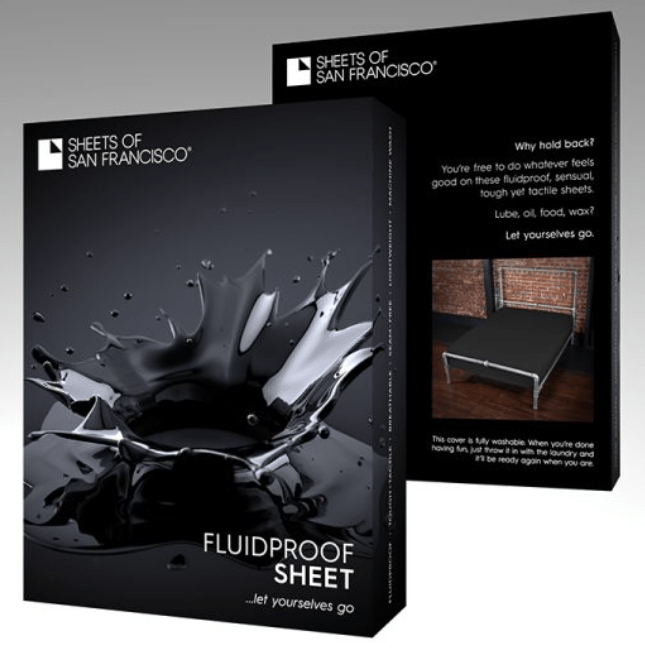 Black Fluid Proof Bedsheet from Sheets of San Francisco