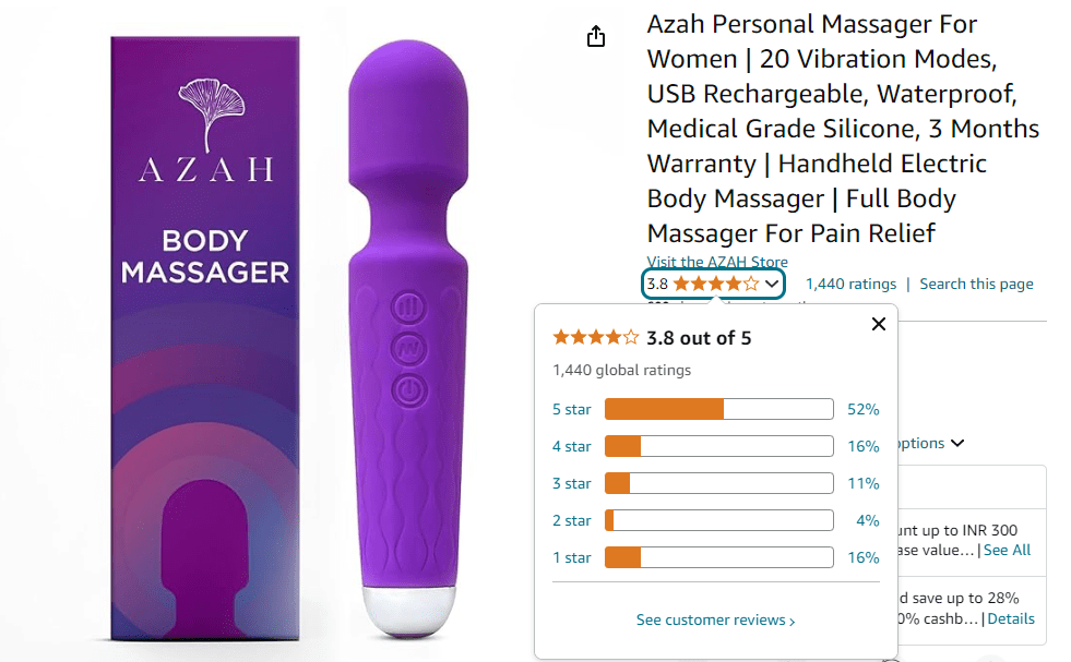 Customer Reviews About a Product on the Seller Platform as Social Proof to Enhance Upselling of Adult Toys