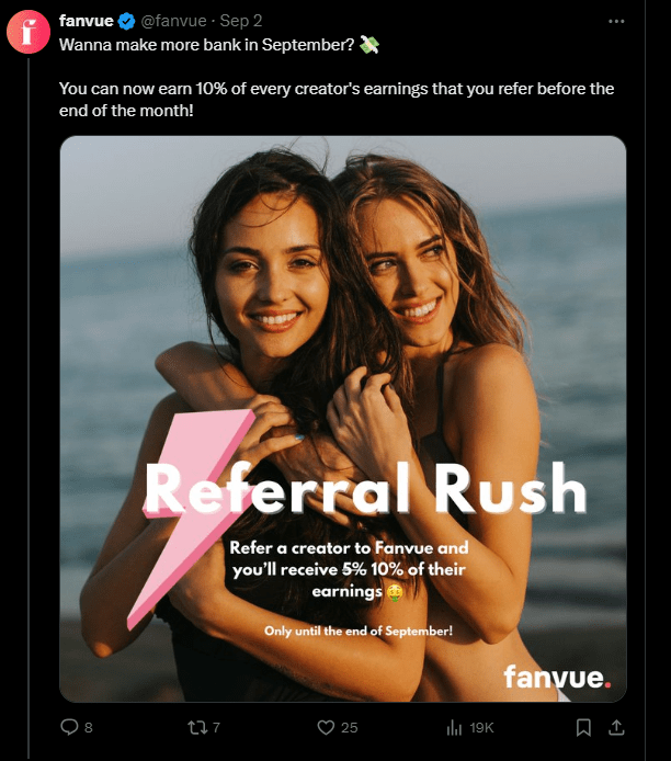 Fanvue’s Referral Program
