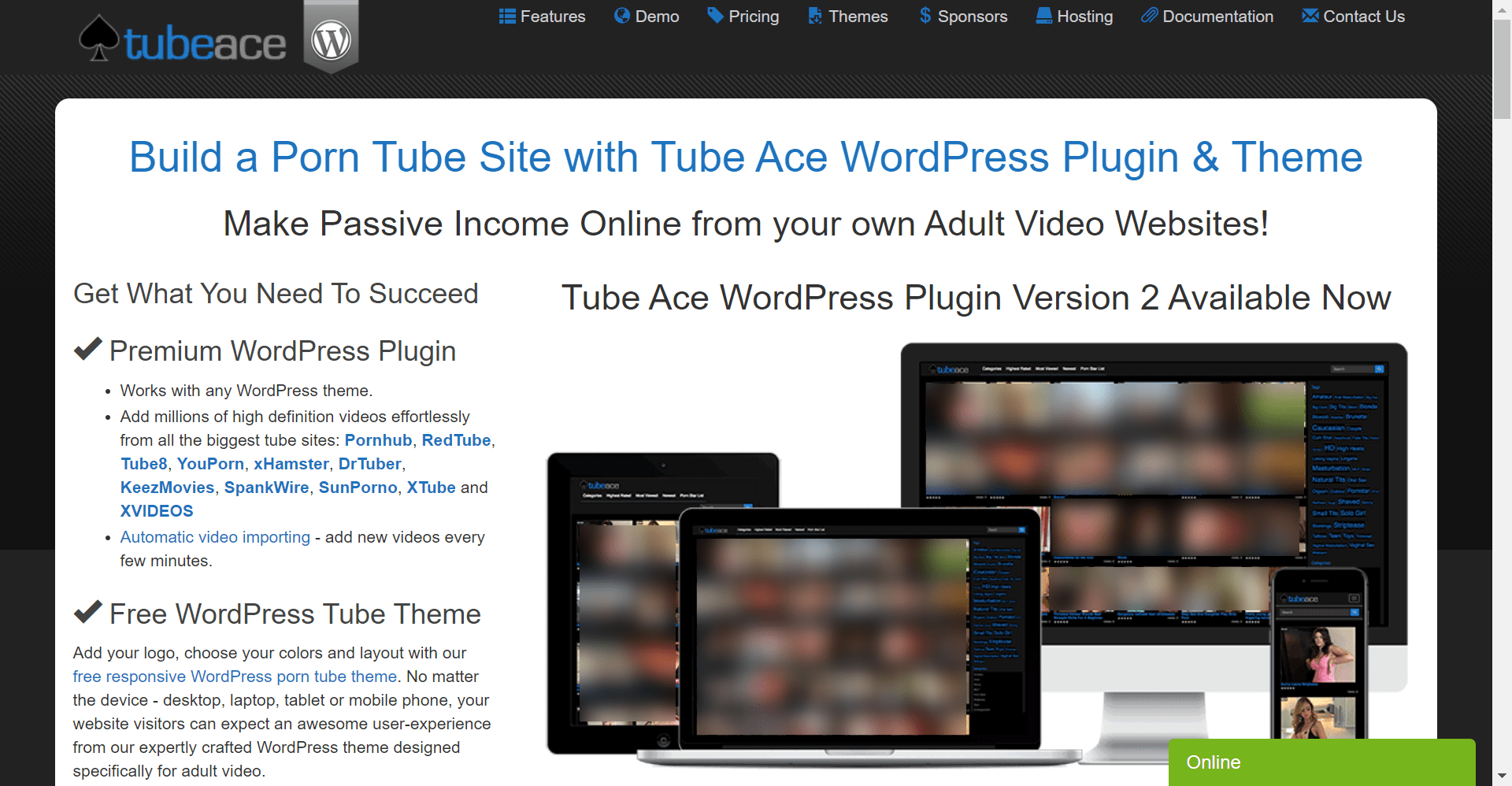 Tube Ace WordPress Plugin Theme