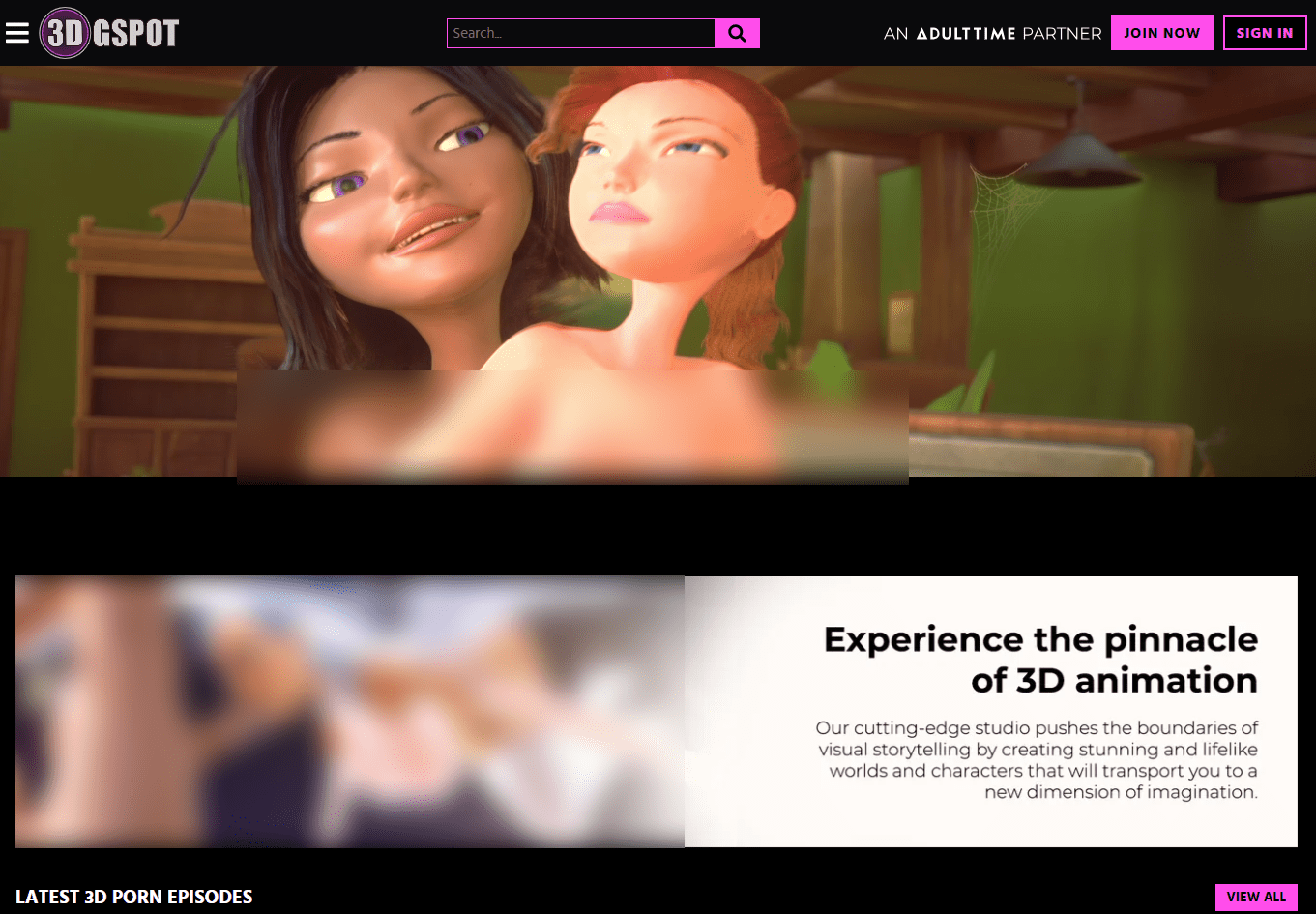 3DGSpot Website With the 3D Animation Content