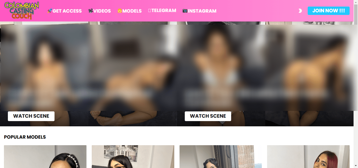 Colombian Casting CouchPorn Membership Website With Content Around Colombian Performers