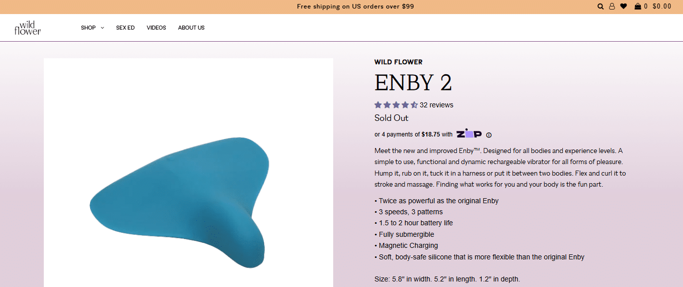 Enby By Wild Flower, A Gender Neutral Sex Toy