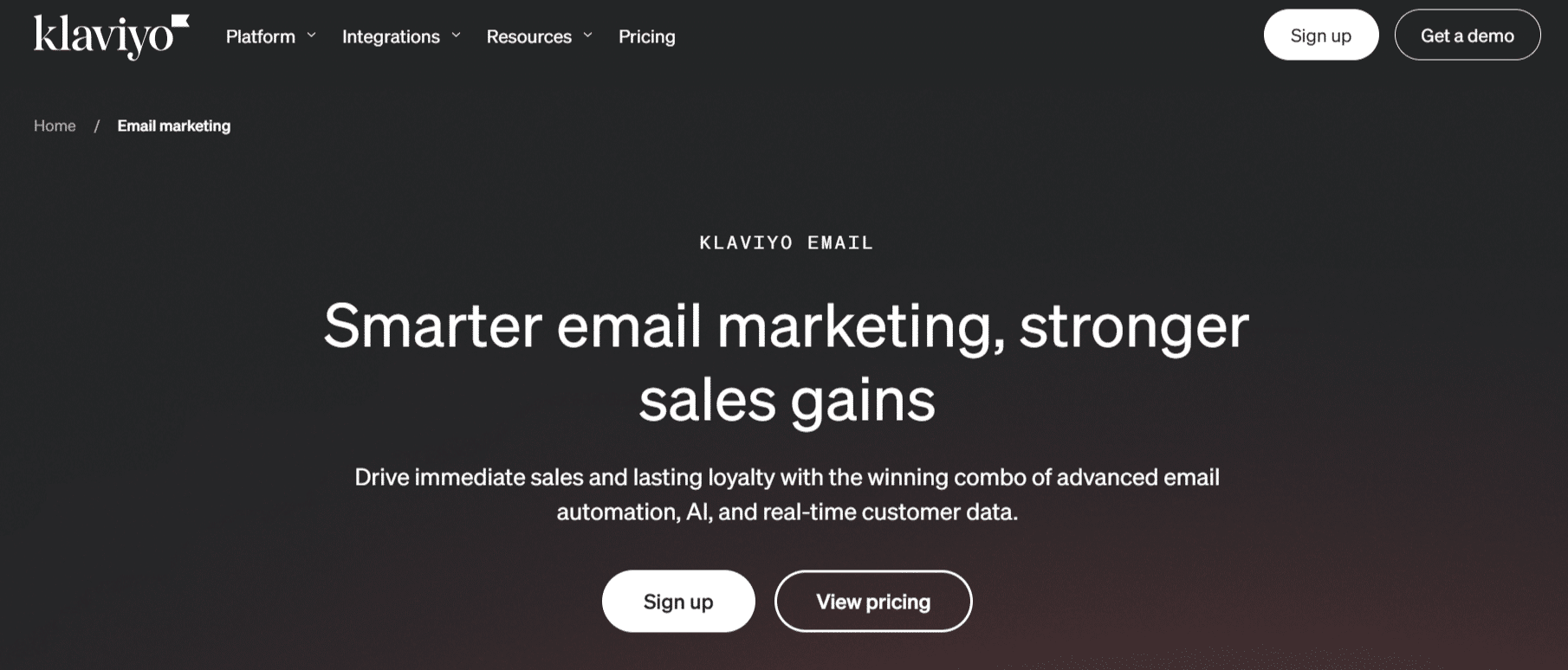 Klaviyo Marketing Platform for Adult Email Marketing