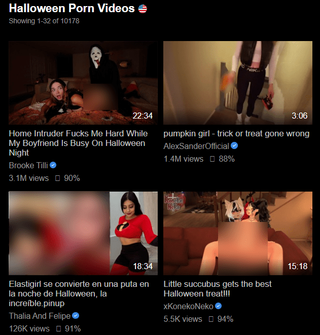 Pornhub's Exclusive Halloween Porn Video Collection