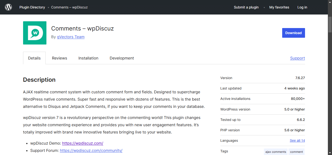 wpDiscuz WP Plugin for Audience Interaction and Engagement