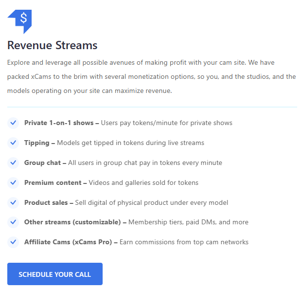 Monetization Options for xCams Users