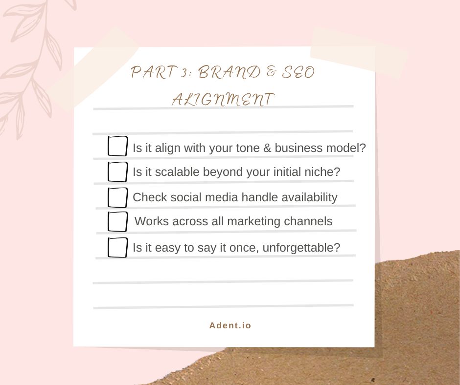 Brand and seo checklist for choosing adult domain name