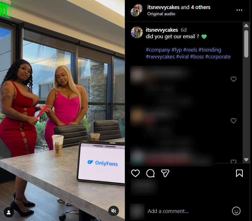 Collaborative Instagram Reels featuring top OnlyFans creators to increase engagement and reach