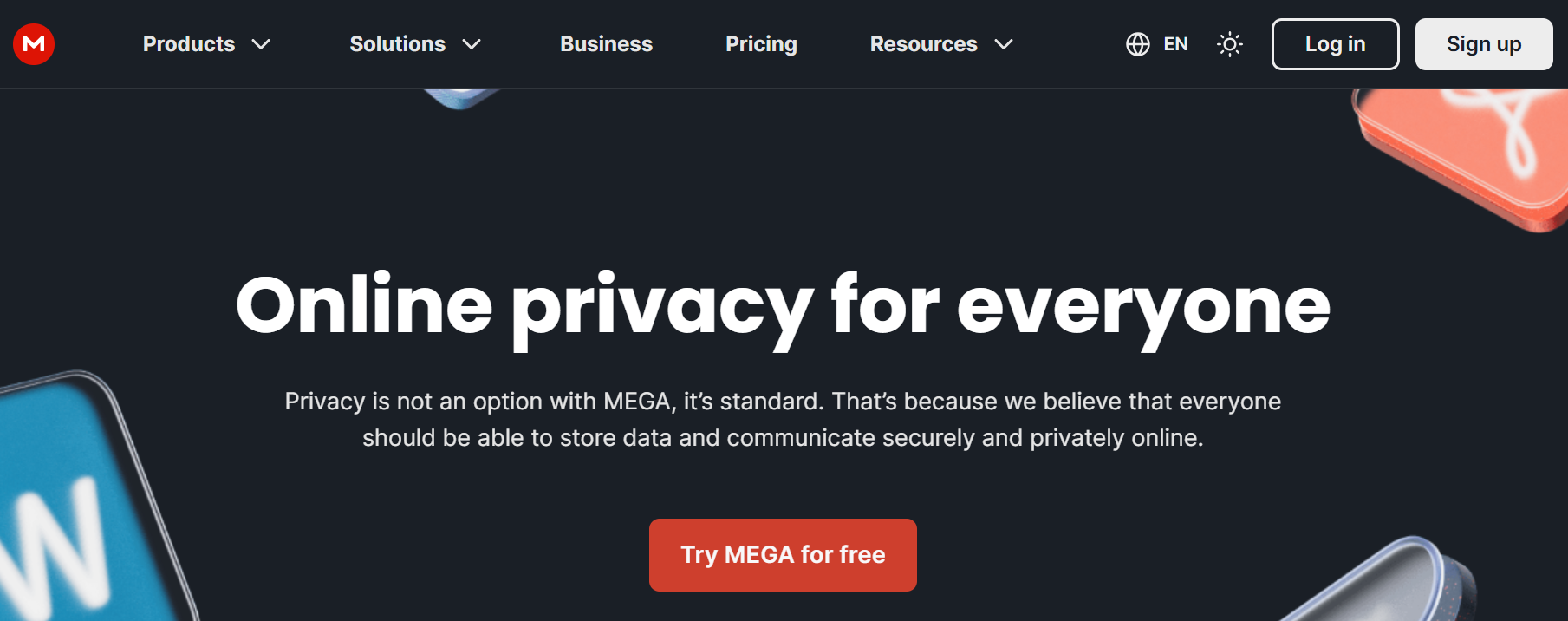 Screenshot of MEGA secure file sharing and communication platform used by OnlyFans agencies