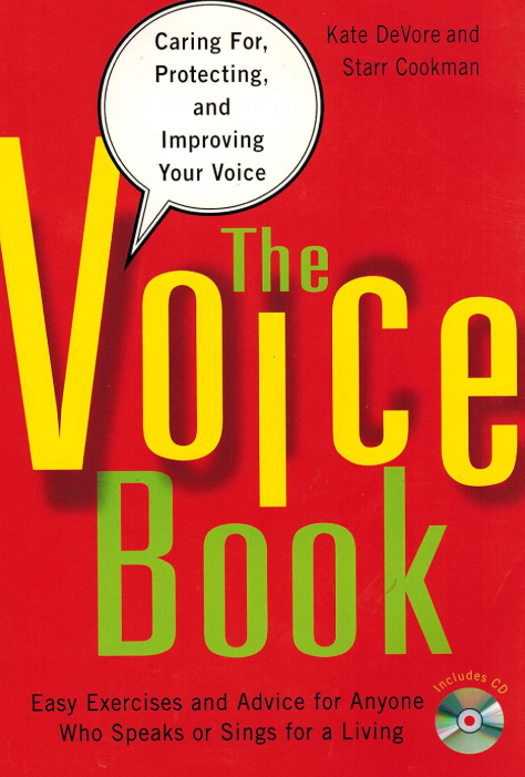 Cover of The Voice Book by Kate DeVore and Starr Cookman, guide to improving voice for speaking or phone sex work.