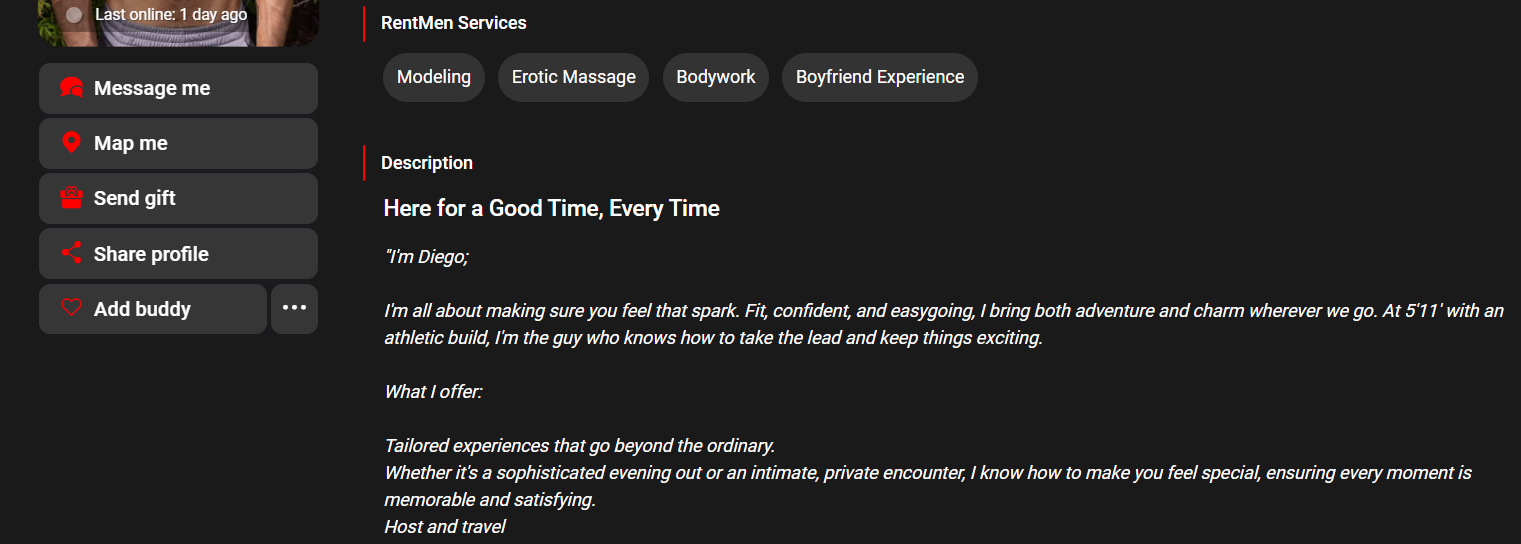 diego souza’s escort profile on rent.men male escort website