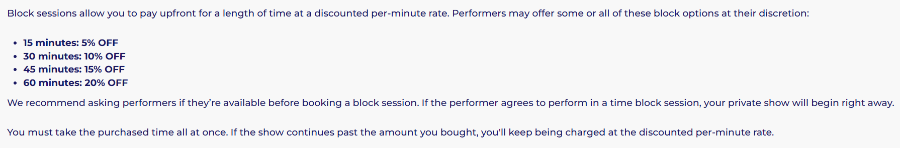 5-20 percentage offer by jerkmate for booking block session