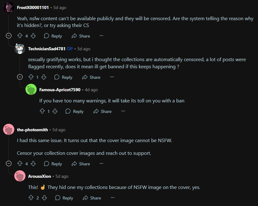 Discussion on the Limitations of Patreon's NSFW/Adult Content Policies on Reddit