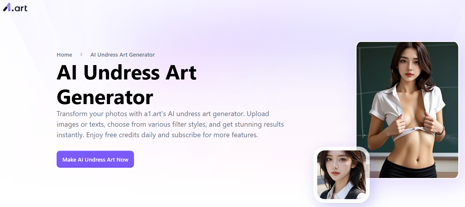 A1.Art undress website is ideal for artist and content creators to create images