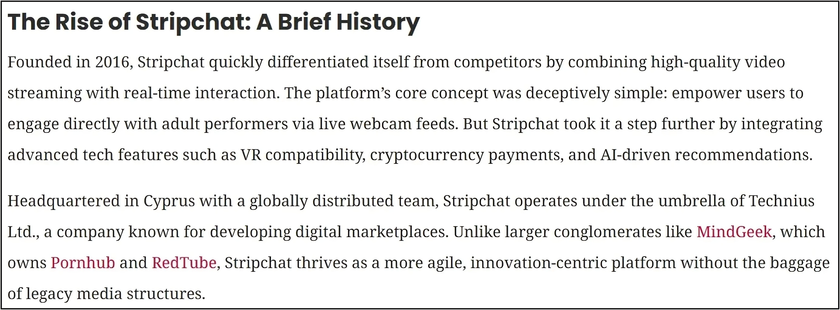 The rise and growth of Stripchat as a leading adult webcam platform