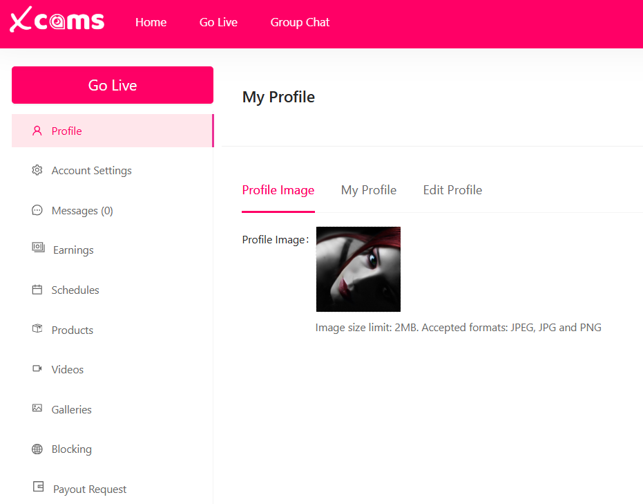 Model Dashboard of xCams by Adent.io