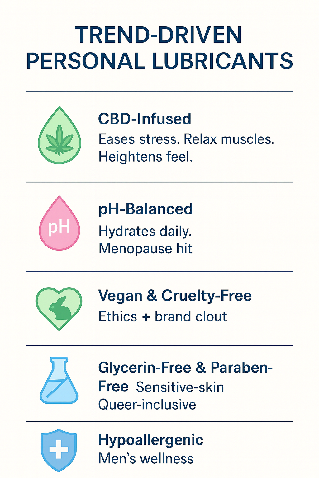 Personal Lubricant Formulations