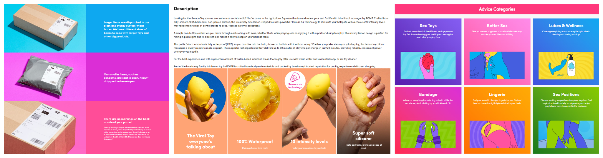 Lovehoney’s Insight on Discreet Packaging, Product Details, & Customer Guides