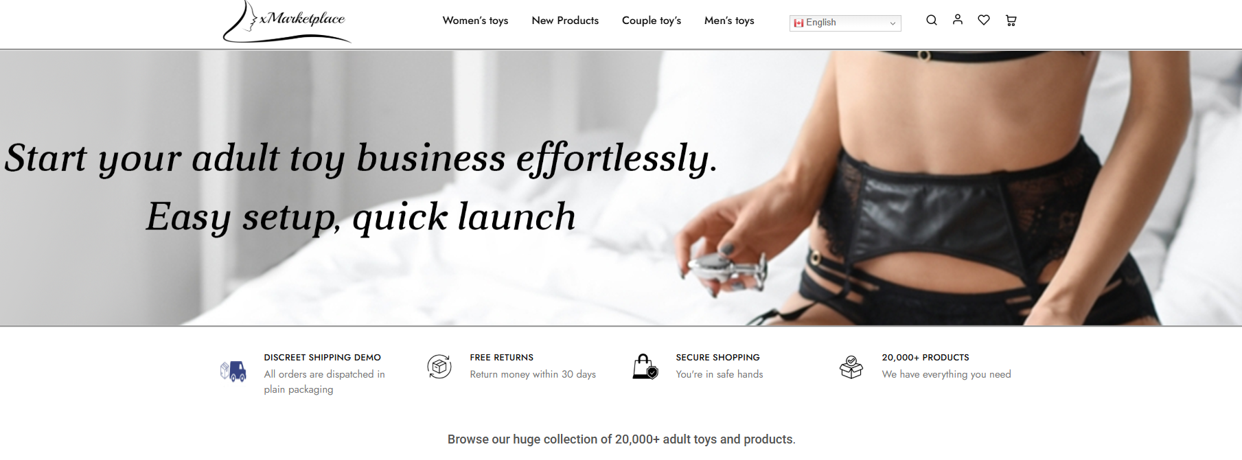 xMarketplace by Adent.io - Adult eCommerce Website Script with Dropshipping API 