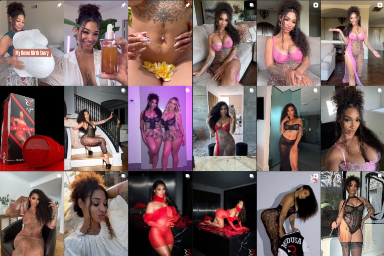 Instagram Page of Medusa Sharing SFW Content and Driving Audience Growth