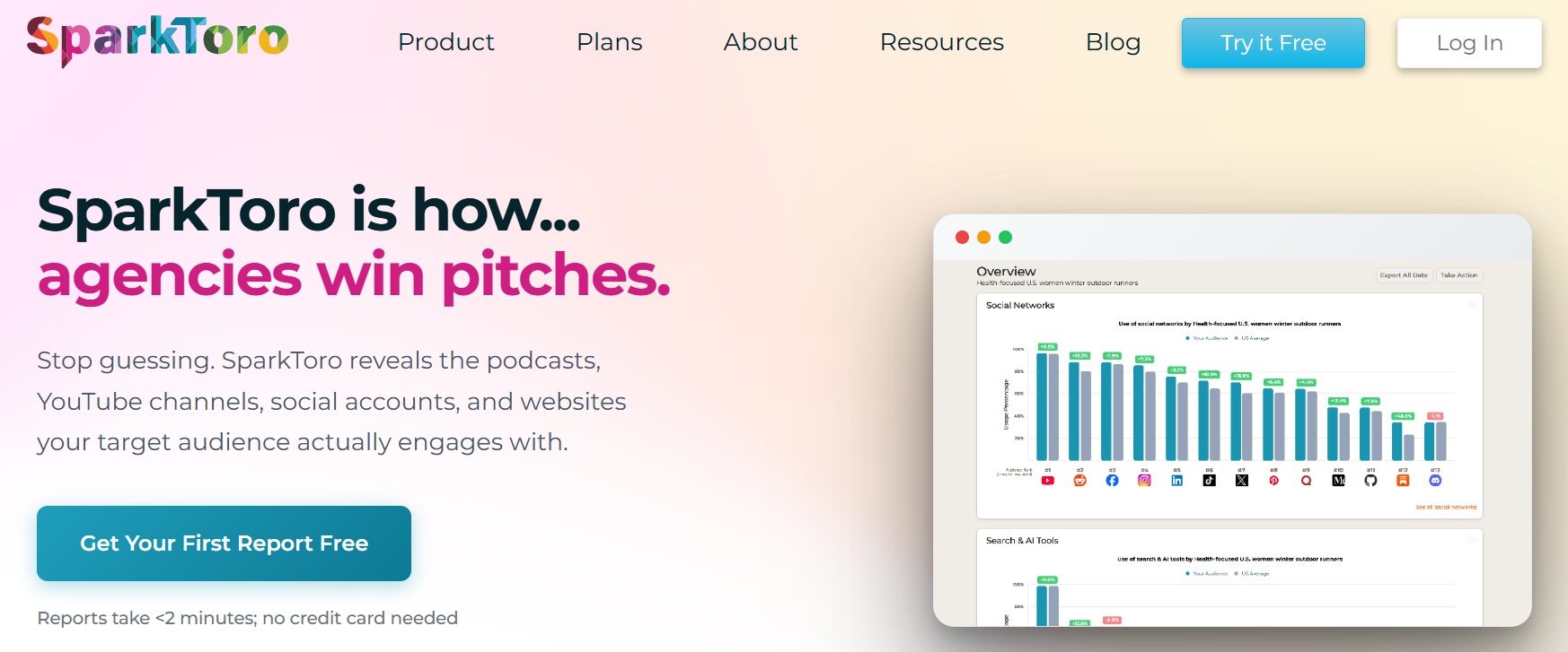 SparkToro helps you map where your audience spends time and what they engage with most