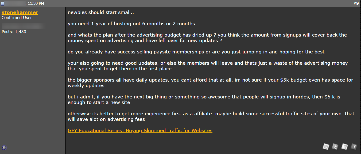 GFY Forum Discussion About Launching & Scaling an Adult Tube Site with Minimal Investment 