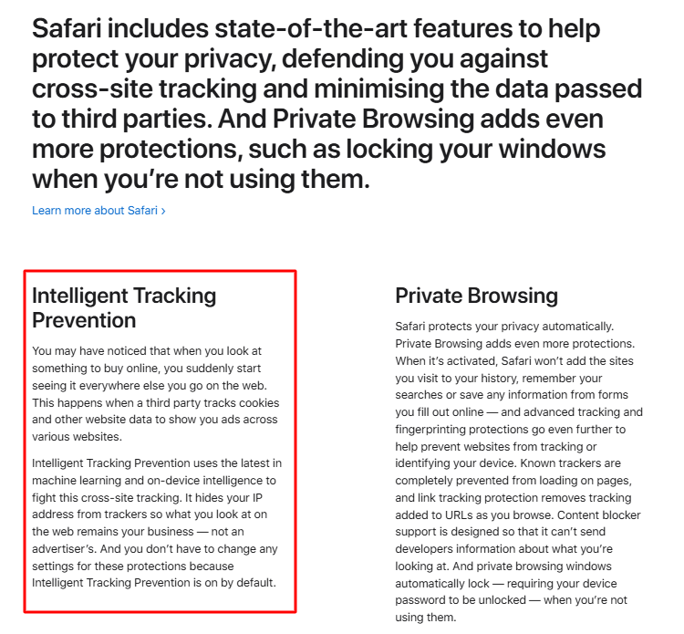                 Apple’s ITP Improving Secure Private Web Experience