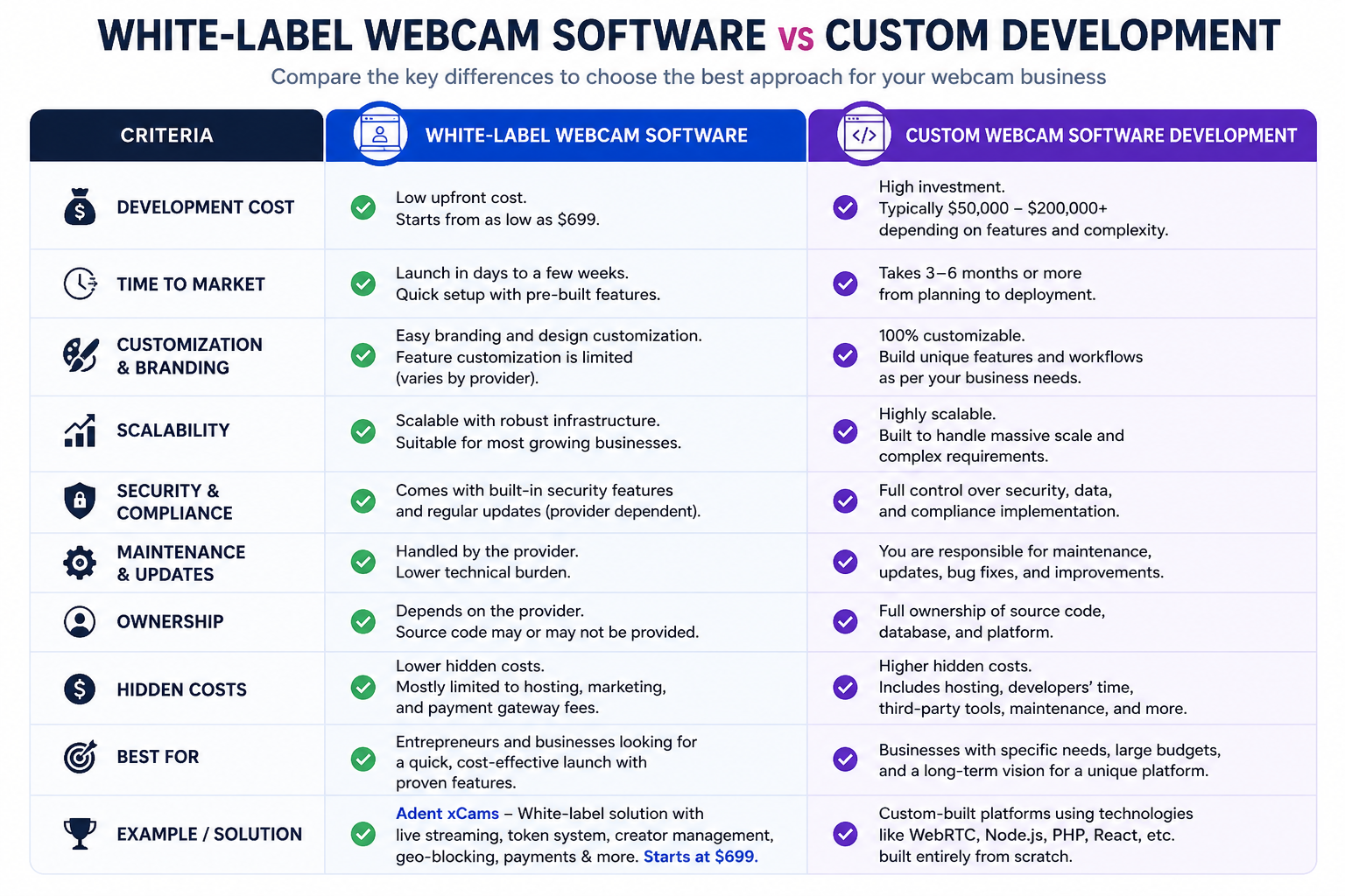 Adult Webcam Software Vs Custom Development