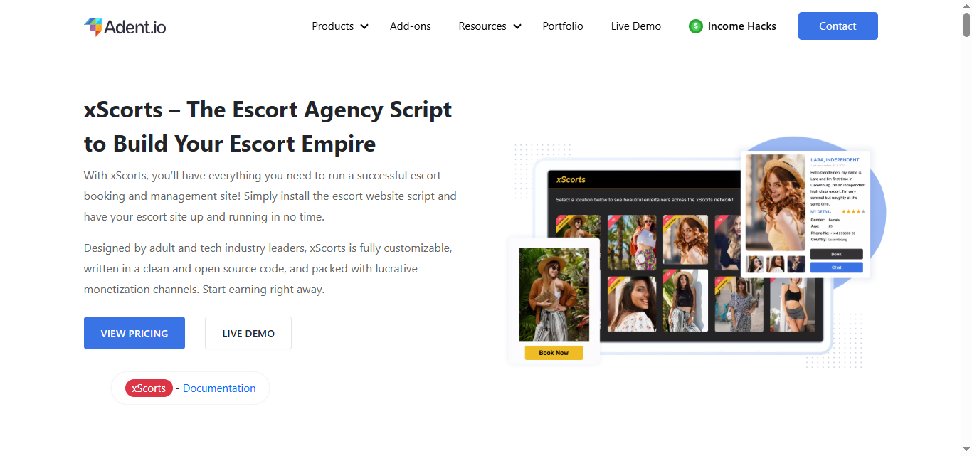 Adent.io’s Escort Directory Website Building Platform to Start a Customized Escort Directory Website 