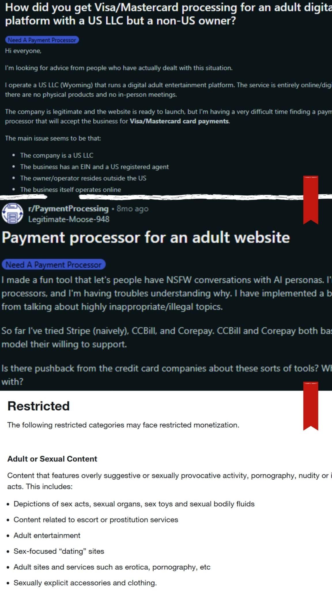 Reddit Threads on Adult Site Challenges & X Monetization Restrictions