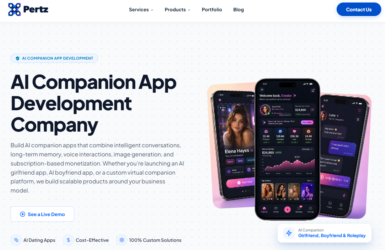 Xpertz.io AI Solutions for Adult  Interactive Chatbot Platforms